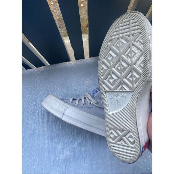 CONVERSE Women’s CTAS LIFT OX OZONE BLUE RAINBOW 564993C Sz 6.5 US - Picture 9 of 11